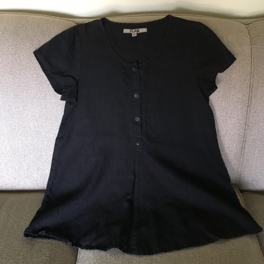 FLAX linen top/ tunic- like new!